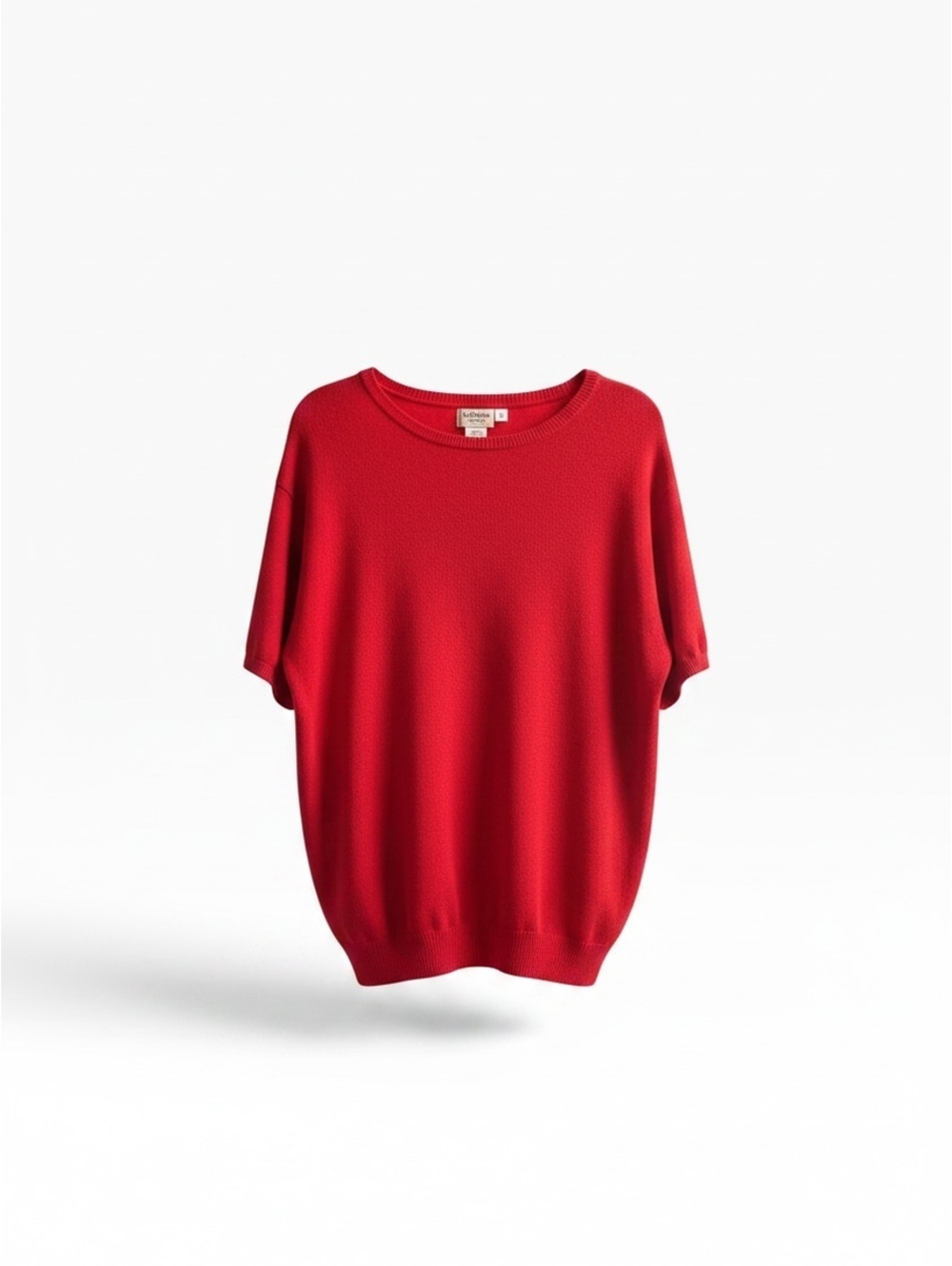Liz Baker Woman Red Short Sleeve Knit Top 5X Plus Size